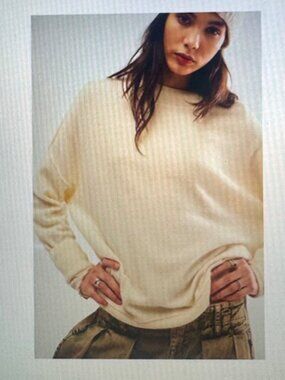 Free People Easy Street 100% Cashmere Tunic SIze Medium